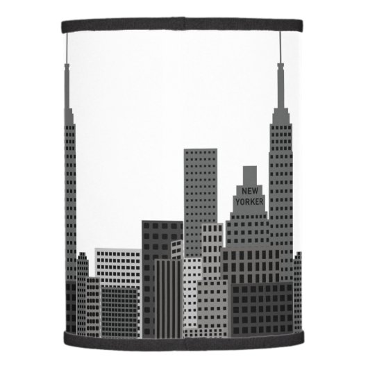 New York City Skyline Lamp Shade (Back)