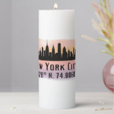 Boston City Skyline Wood Wrapped Candle