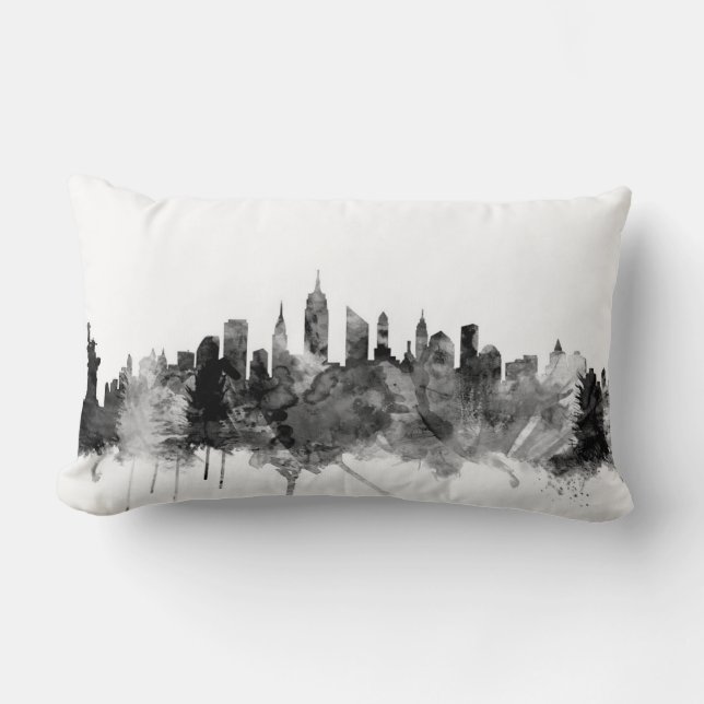 New York City Skyline Lumbar Pillow (Front)