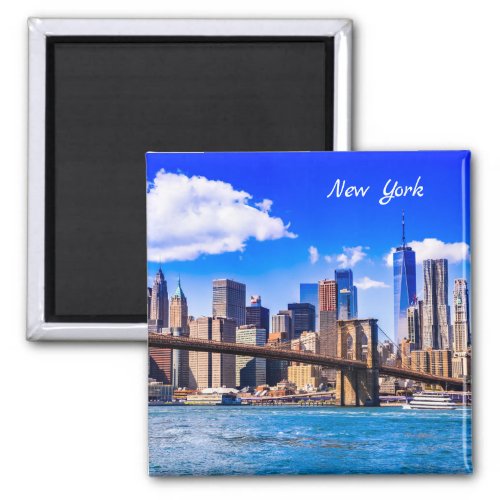 New York city skyline Magnet