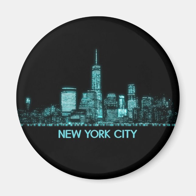 New York City Skyline Magnet (Front)