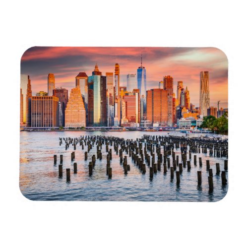 New York city skyline Magnet