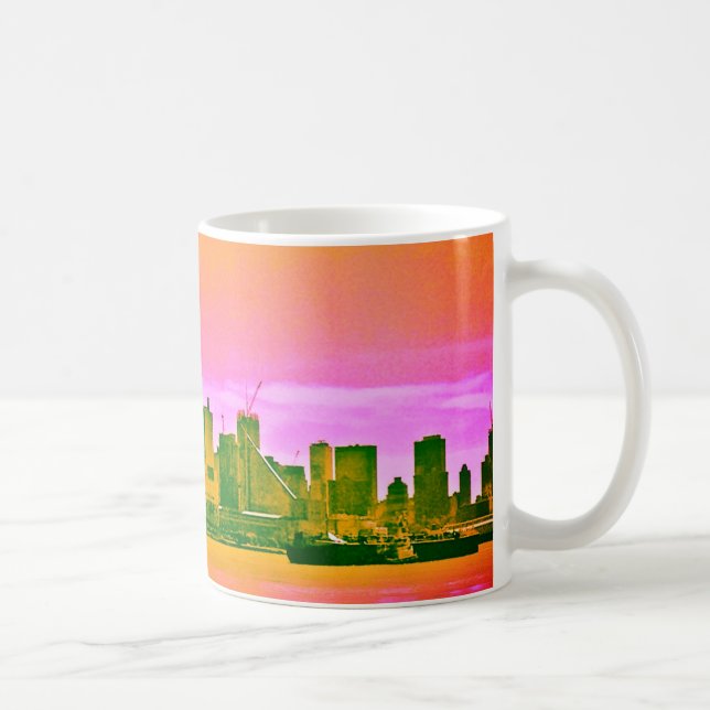 New York City Skyline Mug by Tamara Diaz Art  (Right)