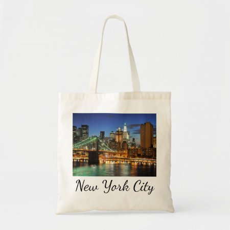 New York City Skyline, New York, Usa Tote Bag