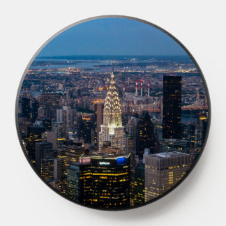 New York City Skyline Night Pop Socket