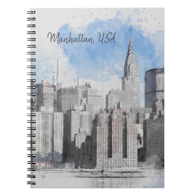 New York City Skyline Notebook | Manhattan Travel  (Front)