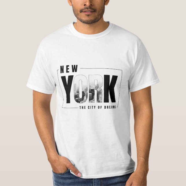 New York City Skyline OR T-Shirt - Urban Chic  (Front)