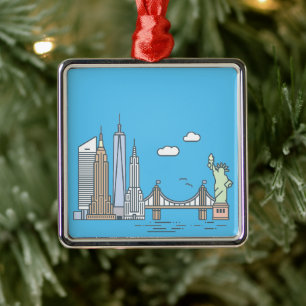 New York City Skyline - Ornament