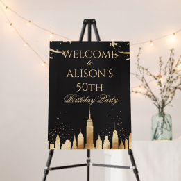 New York City Skyline Party  Foam Board