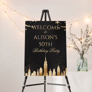 New York City Skyline Party Foam Board