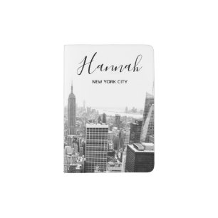 New York City Skyline Personnalised Passport Holder