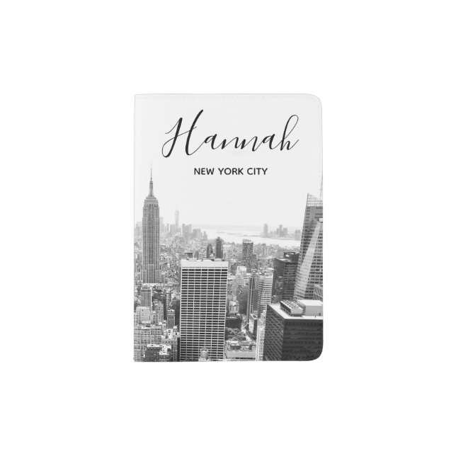 New York City Skyline Personnalised Passport Holder (Front)