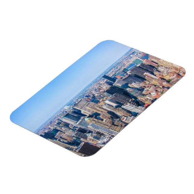 New York City Skyline Photo Building View Of City Magnet (Left Side)