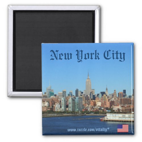 New York City skyline photography magnet