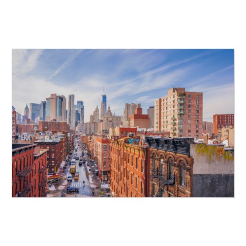 New York City Skyline Photography Poster