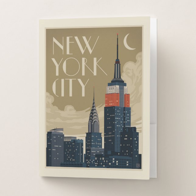 New York City Skyline Pocket Folder (Front)