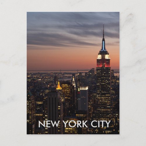 New York City Skyline Postcard