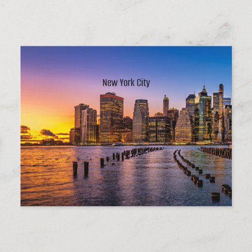 New York City skyline Postcard