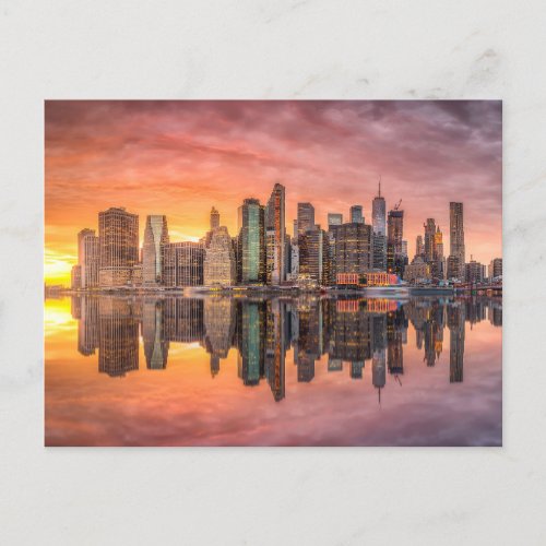 New York City Skyline Postcard