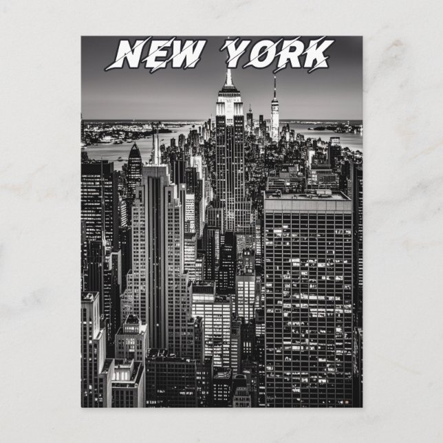 New York City Skyline Postcard (Front)
