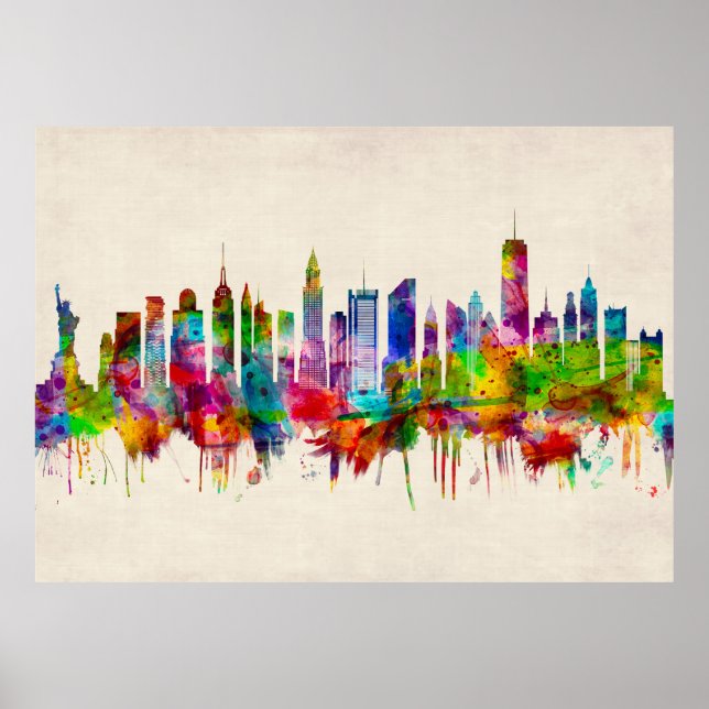 New York City Skyline Poster (Front)