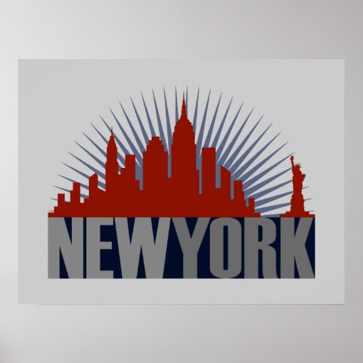 New York City Skyline Poster | Zazzle