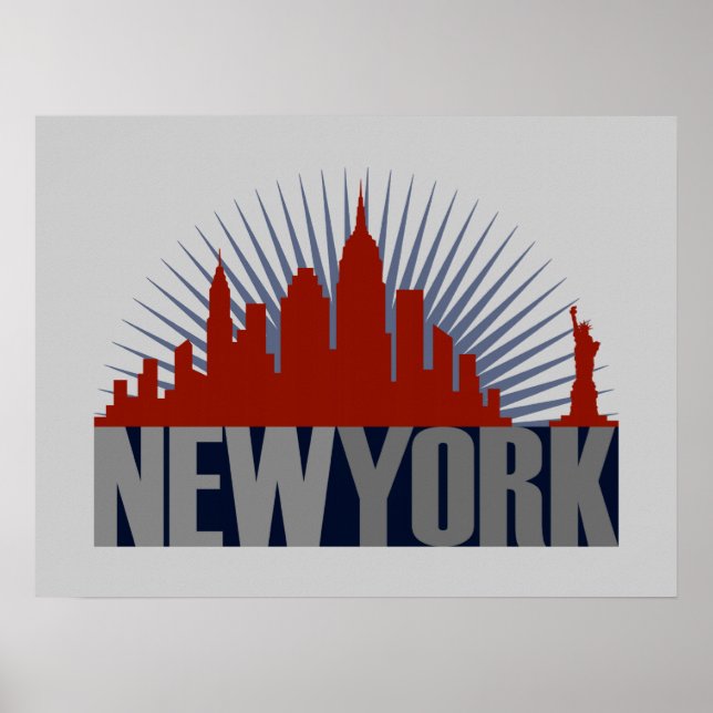 New York City Skyline Poster (Front)