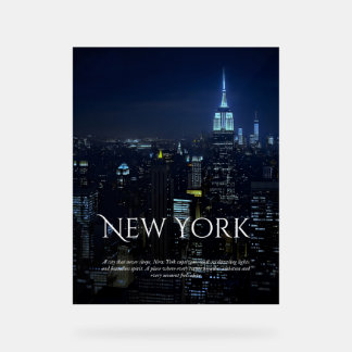 New York City Skyline Poster – Modern Wall Art Pri