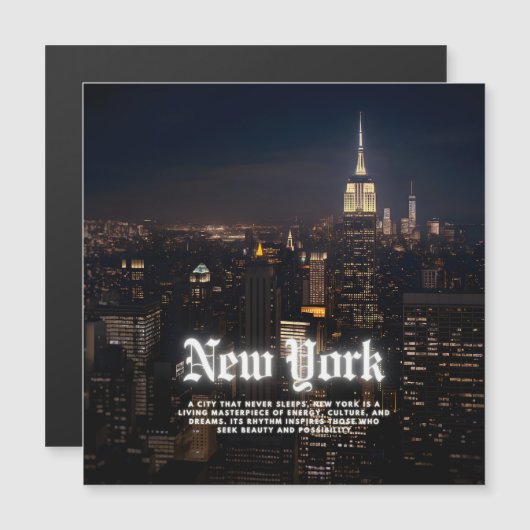 New York City Skyline Poster Template (Front/Back)