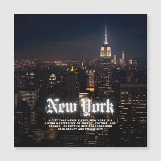 New York City Skyline Poster Template   (Front)