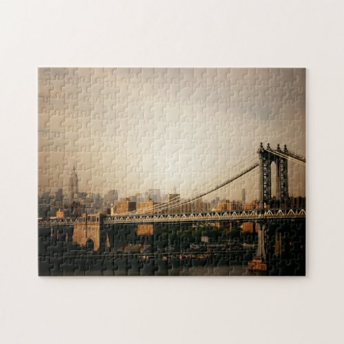 New York City Skyline Puzzle _ Manhattan Bridge