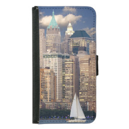 New York City Skyline Wallet Phone Case For Samsung Galaxy S5