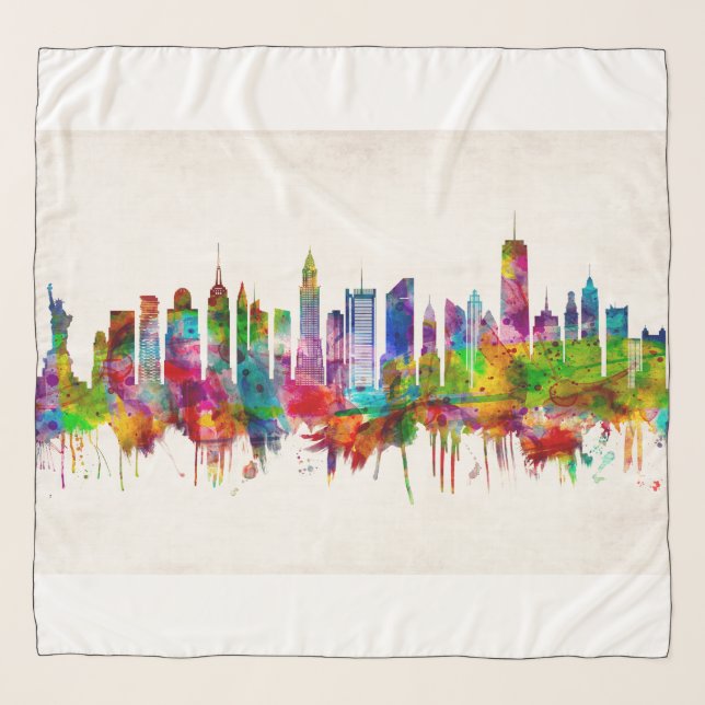 New York City Skyline Scarf (Front)