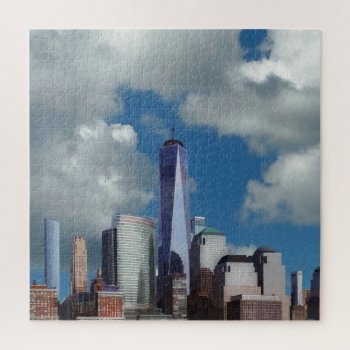 New York City Skyline Scenic Puzzles For Adults by idesigncafe at Zazzle