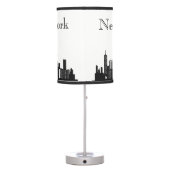 New York City Skyline Silhouette Table Lamp (Back)
