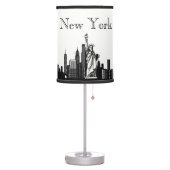 New York City Skyline Silhouette Table Lamp (Left)