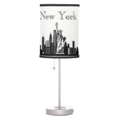 New York City Skyline Silhouette Table Lamp (Right)