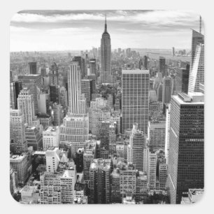 New York City Skyline Square Sticker