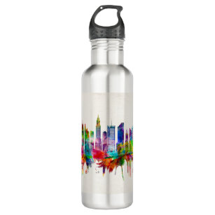 New York City Skyline Stainless Steel Water Bottle