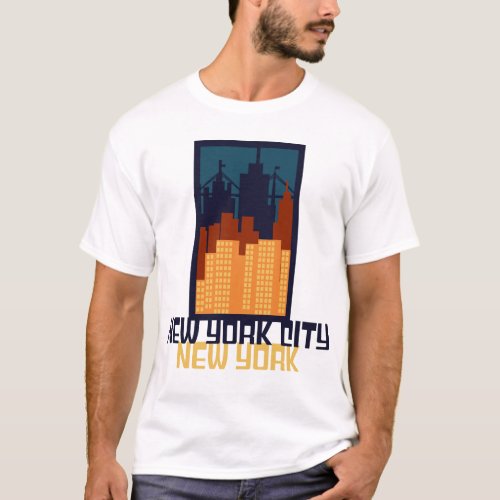 New York City Skyline T_Shirt