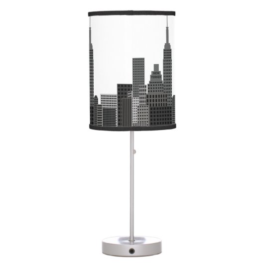 New York City Skyline Table Lamp (Back)