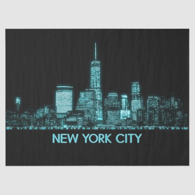 New York City Skyline Tissue Paper (Front)