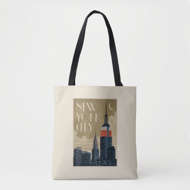 New York City Skyline Tote Bag (Front)