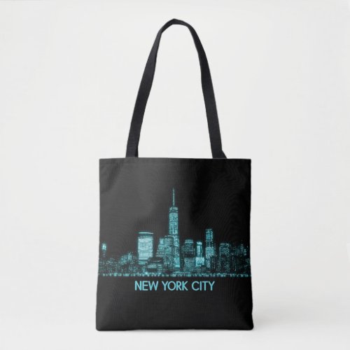 New York City Skyline Tote Bag