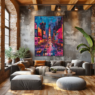 New York City Skyline – Vibrant NYC Wall Art