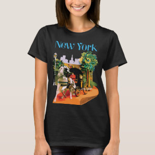 New York City Skyline Vibrant Travel T-Shirt