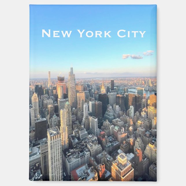 New York City Skyline View Magnet  (Front)