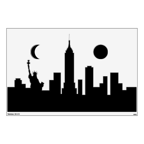 New York City Skyline Wall Decal