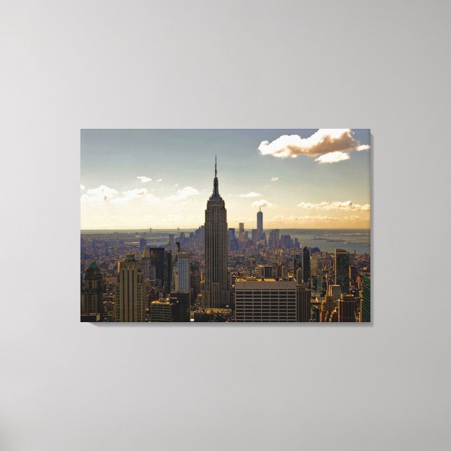 New York City Skyline with Empire State Building Canvas Print (Front)