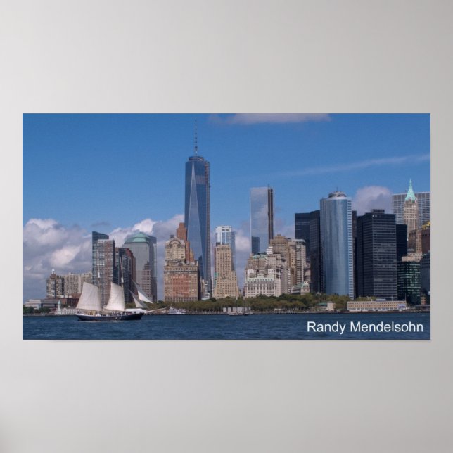 New York City Skyline with Freedom Tower Poster (Front)